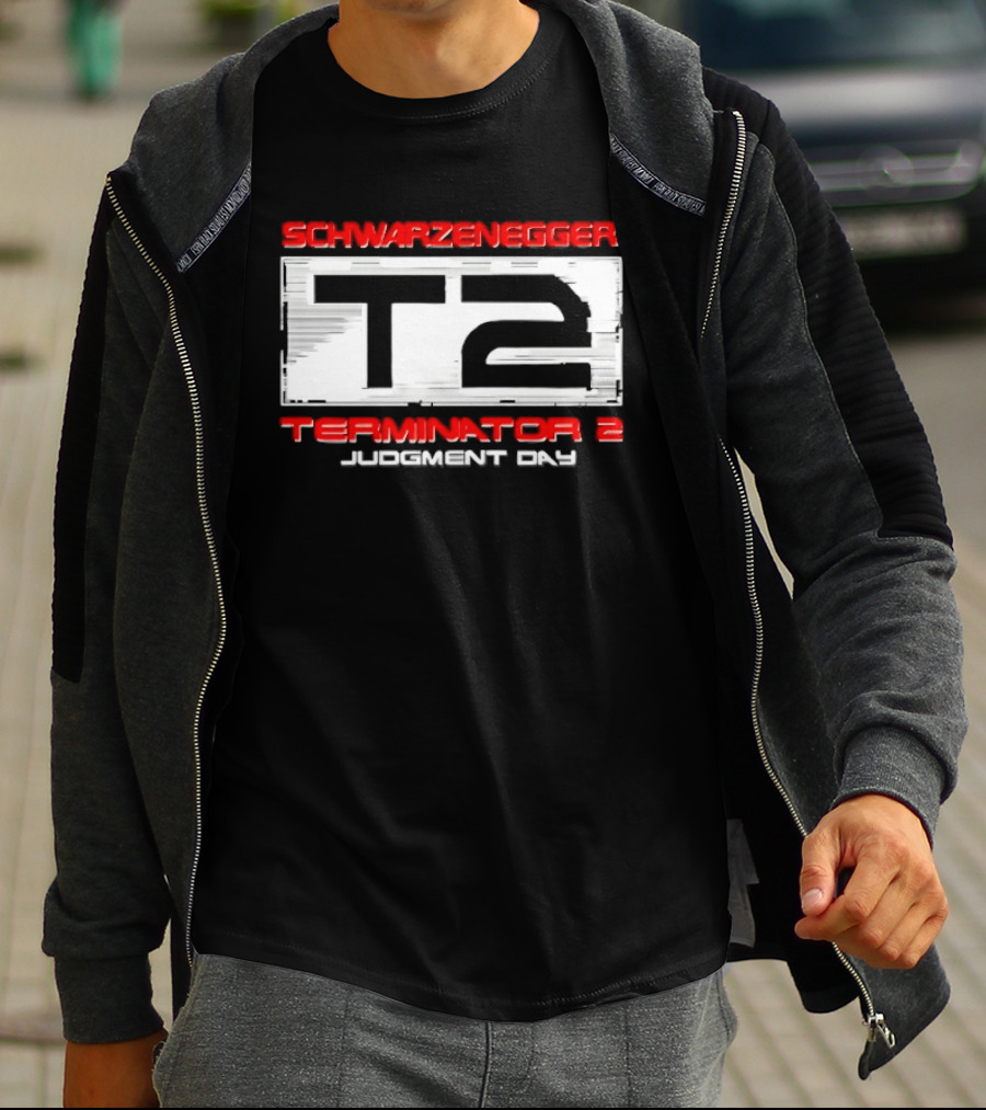 Schwarzenegger T2 Terminator 2 Judgment Day T-Shirt