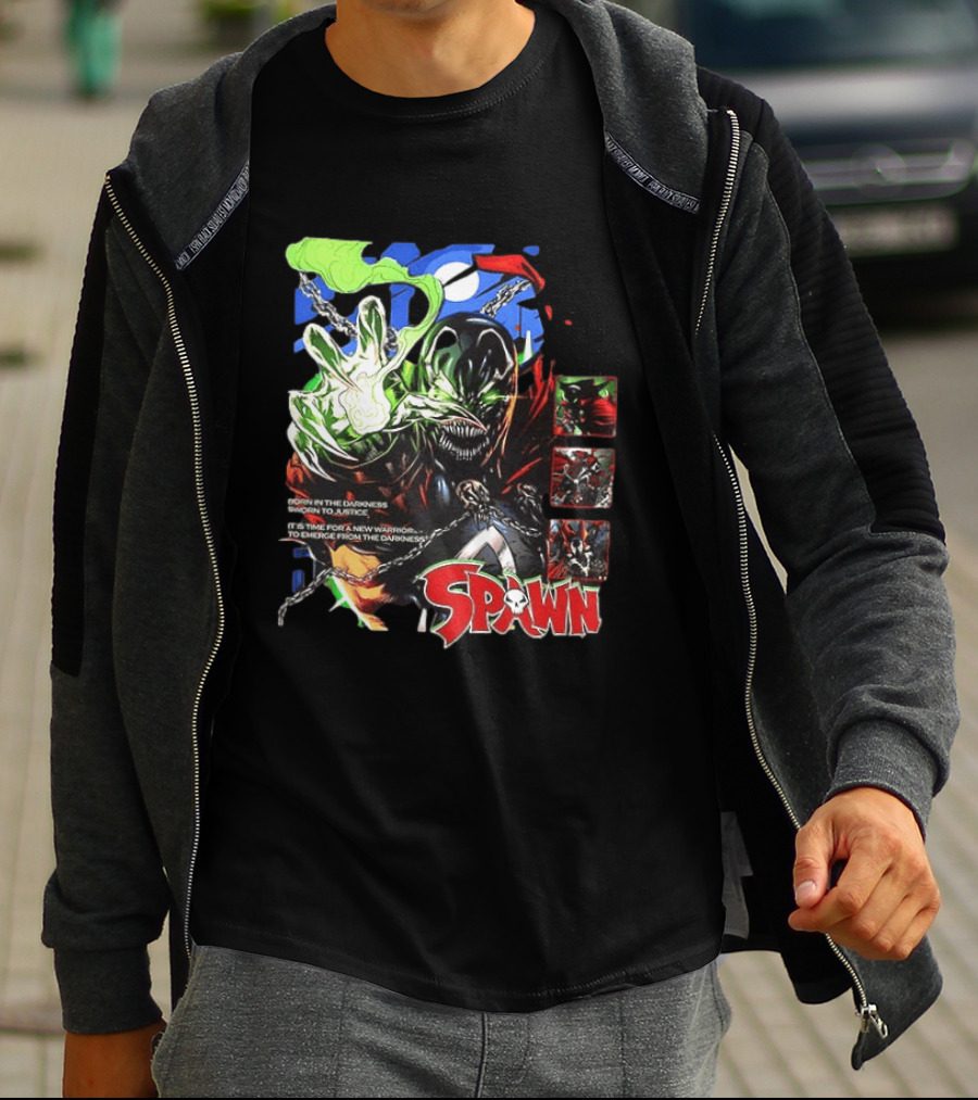 Spawn Born In The Darkness Sworn To Justice New Warrior Emerges T-Shirt