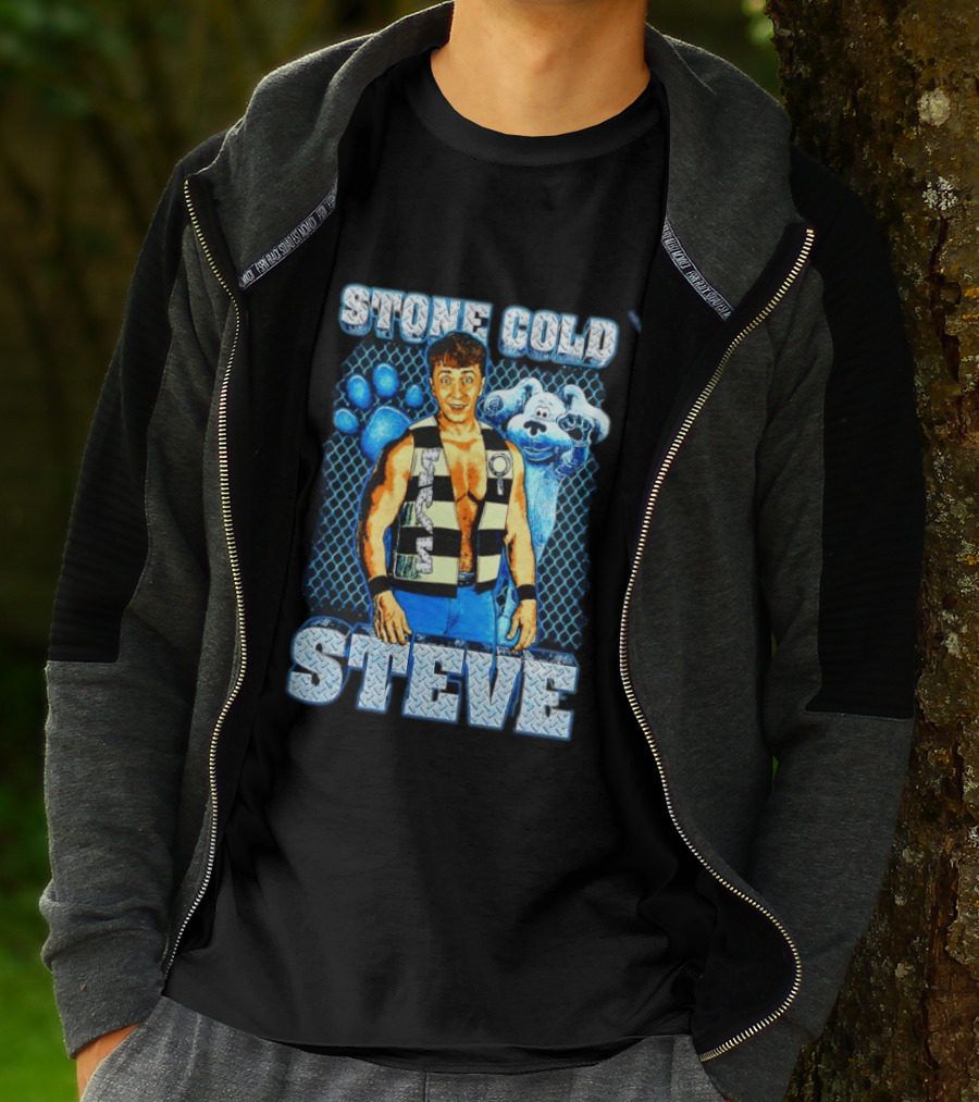 Stone Cold Steve Austin Blue Clues Mashup T-Shirt
