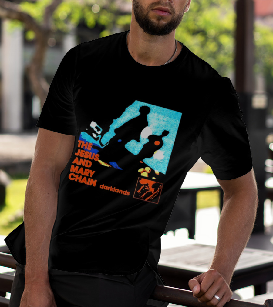 The Jesus And Mary Chain Darklands Alternative Rock Blue Black T-Shirt