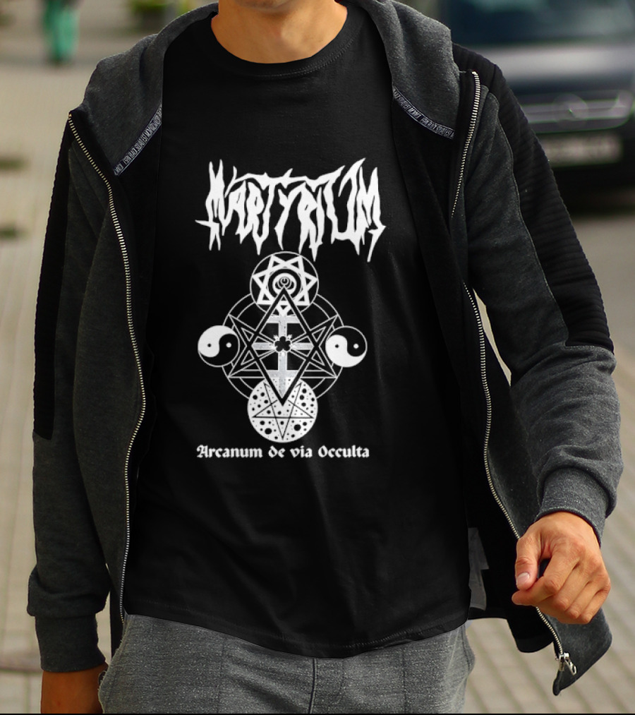 Martyrium Arcanum De Via Occulta Symbolic Black Metal Aesthetic T-Shirt