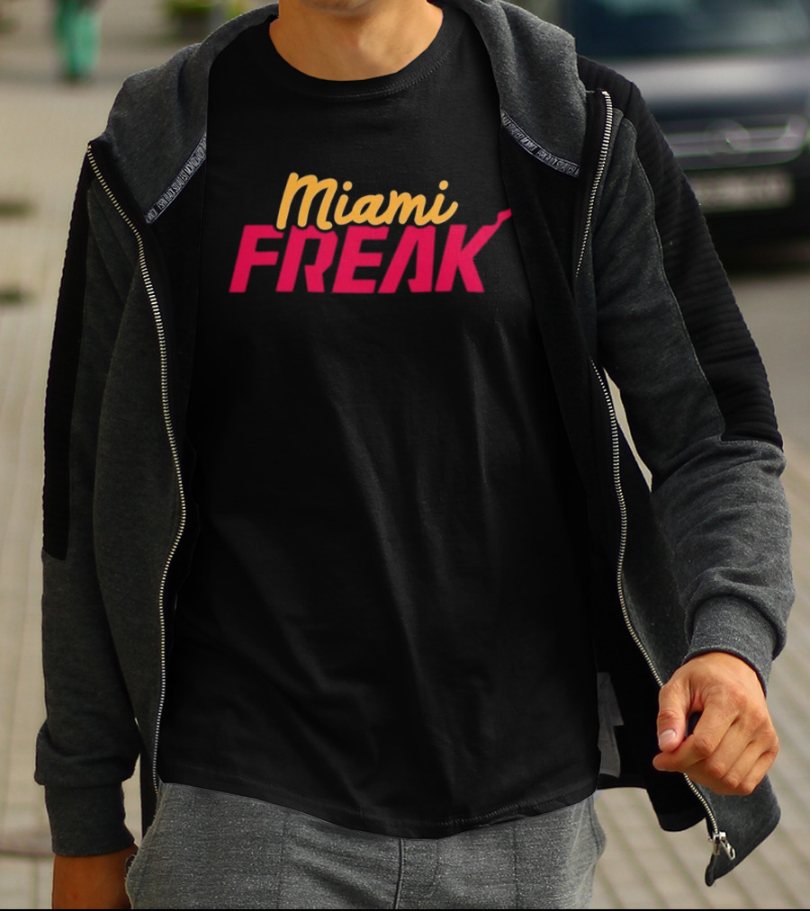 Miami Freak Miami Vice Aesthetic Retro Vibes T-Shirt