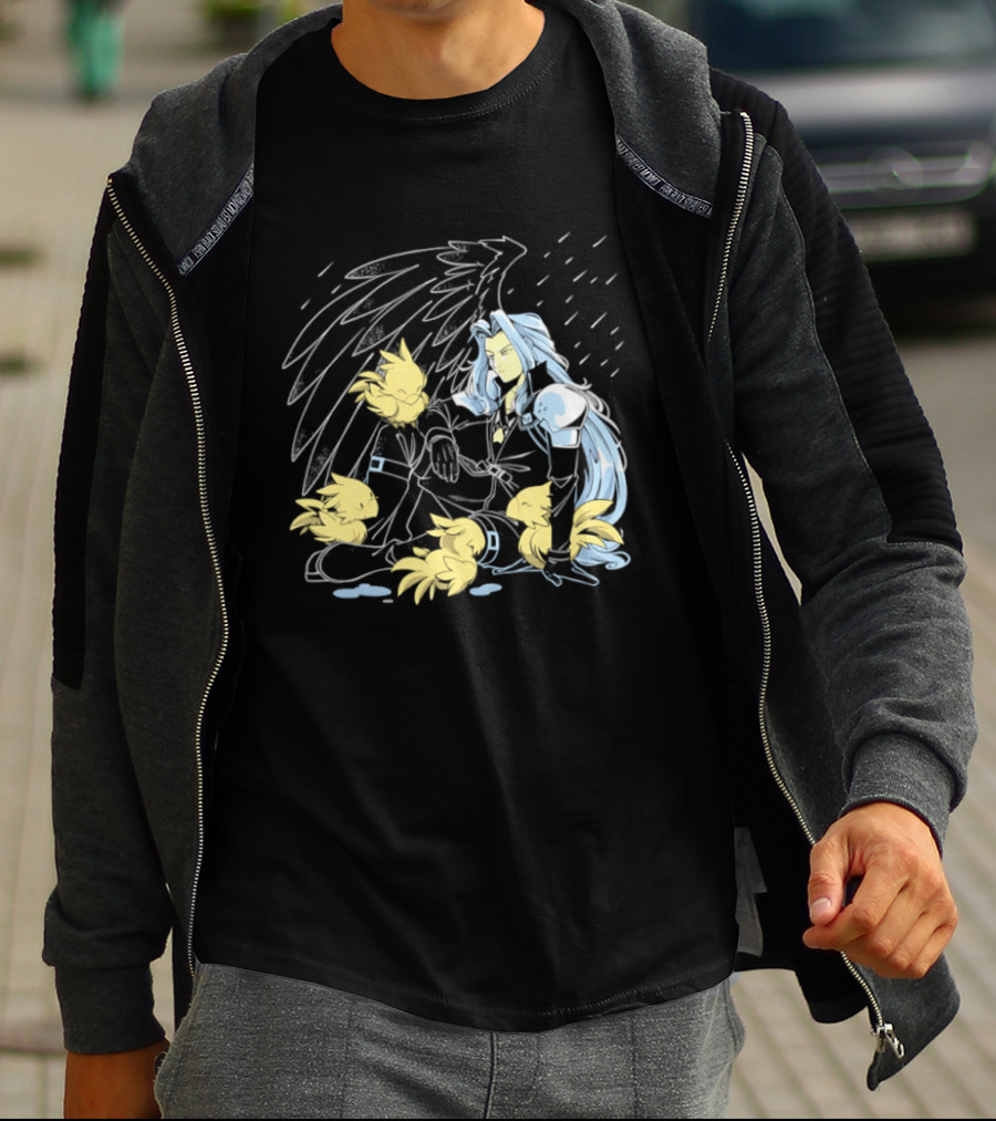 One Wing Bird Lover Chocobo Final Fantasy Fan T-Shirt