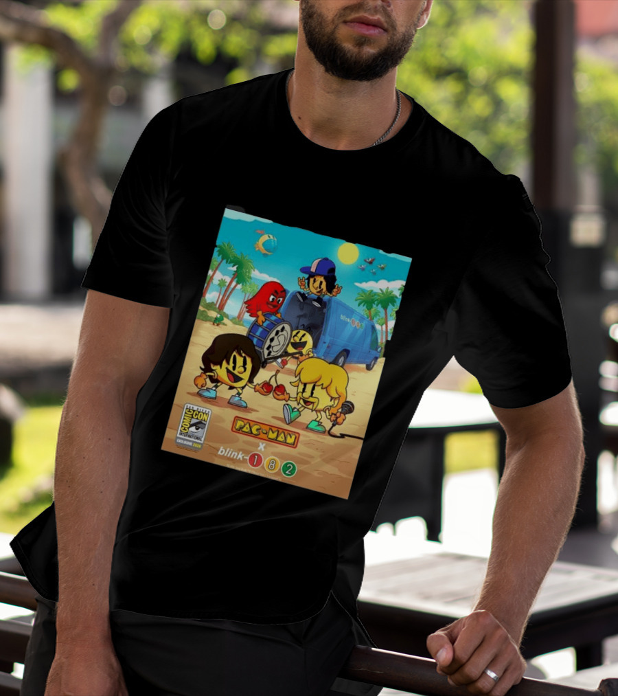 Comic Con San Diego Exclusive 2026 Blink 182 X Pac Man July 23 26 Home Decor T-Shirt