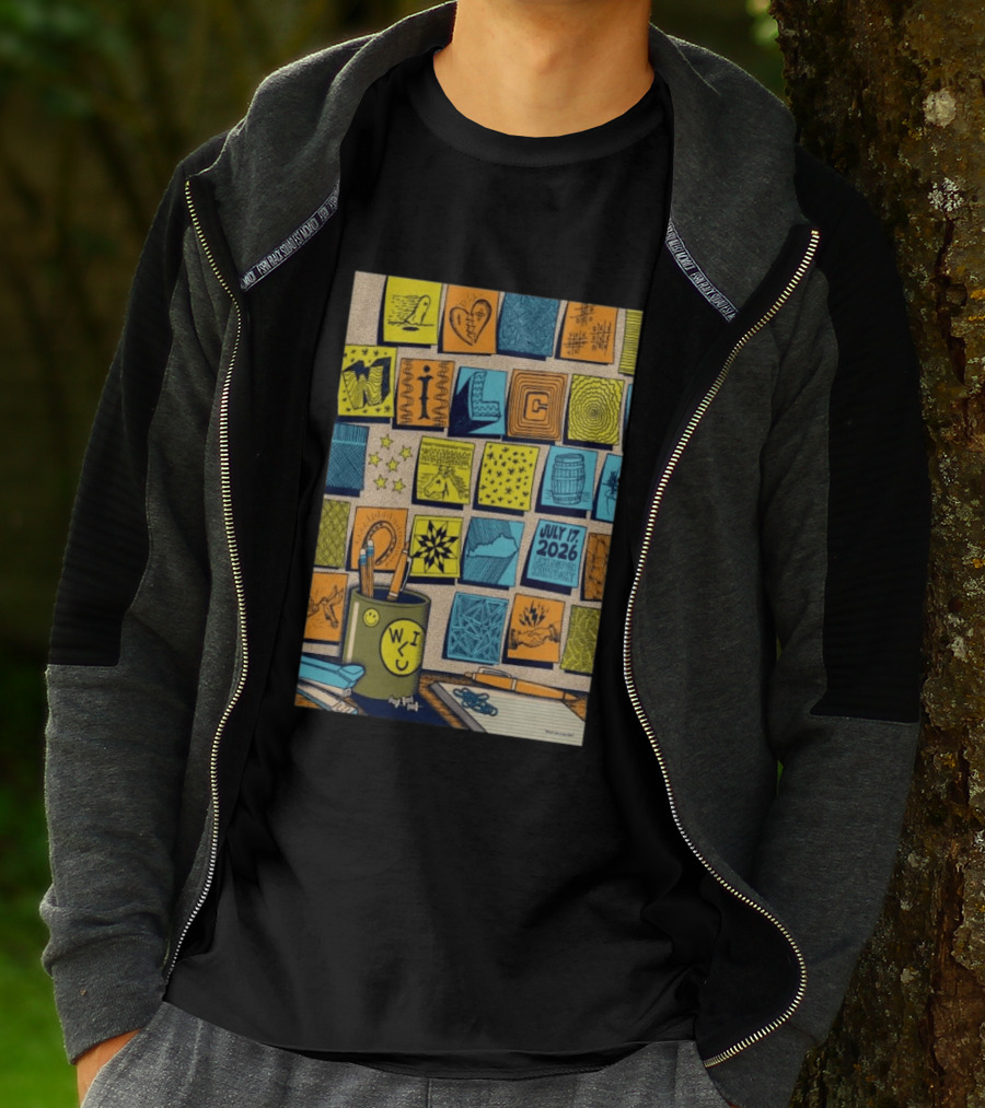 July 17 2026 Lexington KY The Burl Wilco Illustrated Art Blocks T-Shirt