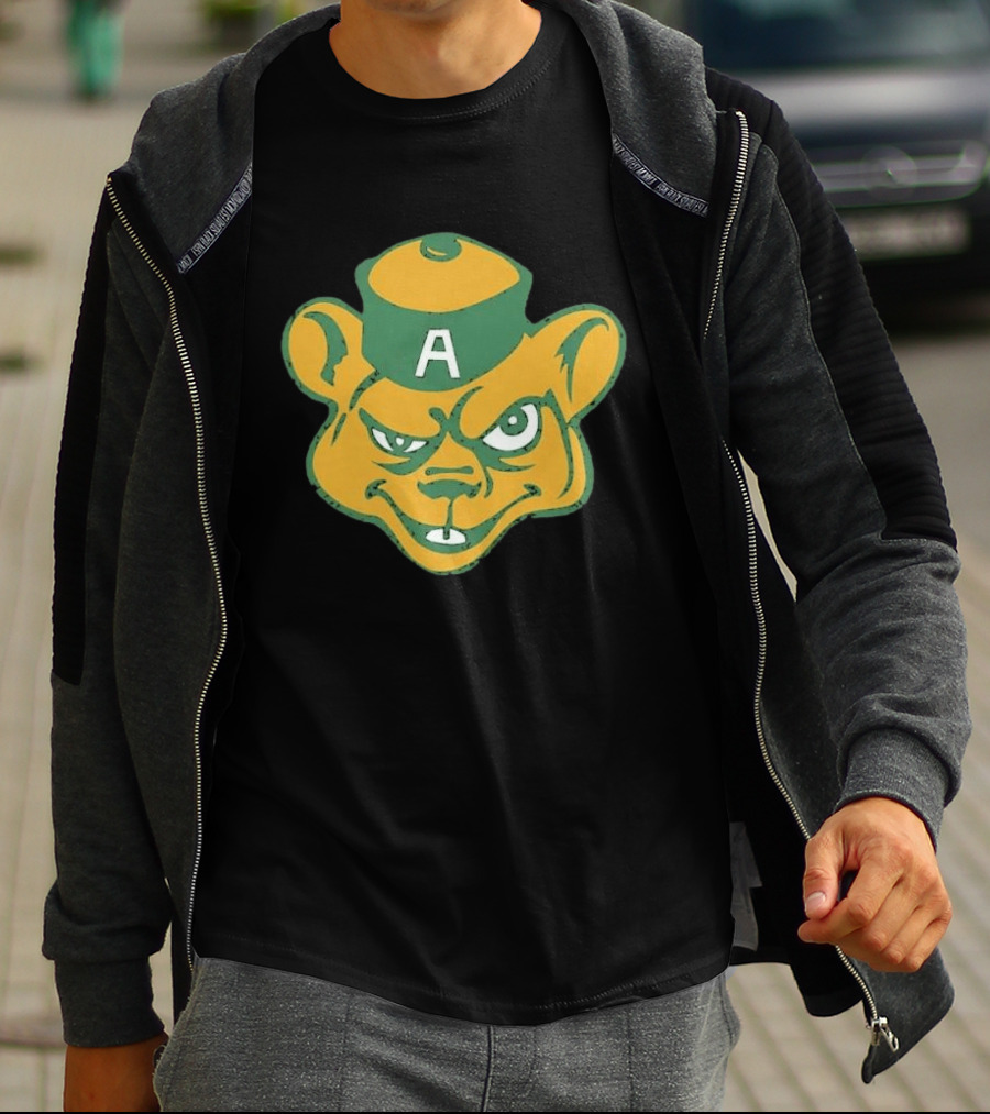 Angry Bear A Logo Vintage Cartoon T-Shirt