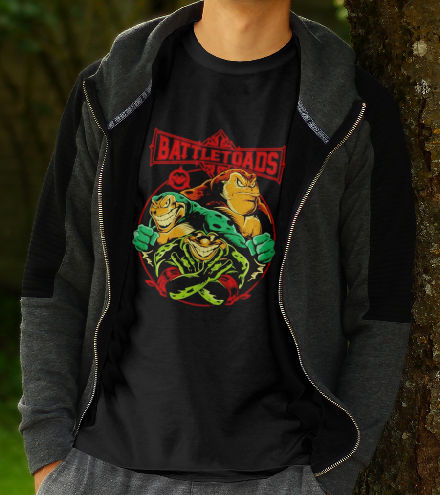 Battletoads Trio Rash Zitz Pimple Retro Gaming Legends T-Shirt