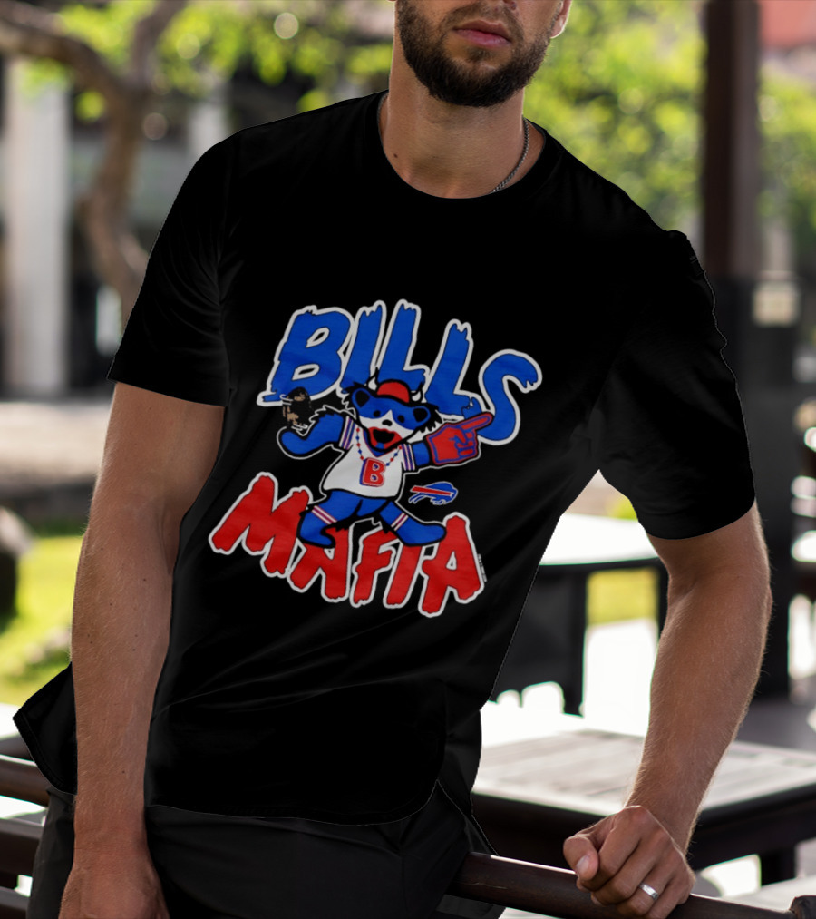 Buffalo Bills Mafia Grateful Dead Bear BILLS MAFIA T-Shirt