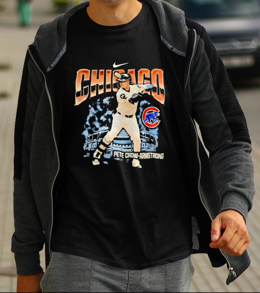 Chicago Cubs Pete Crow Armstrong Wrigley Field Nike T-Shirt