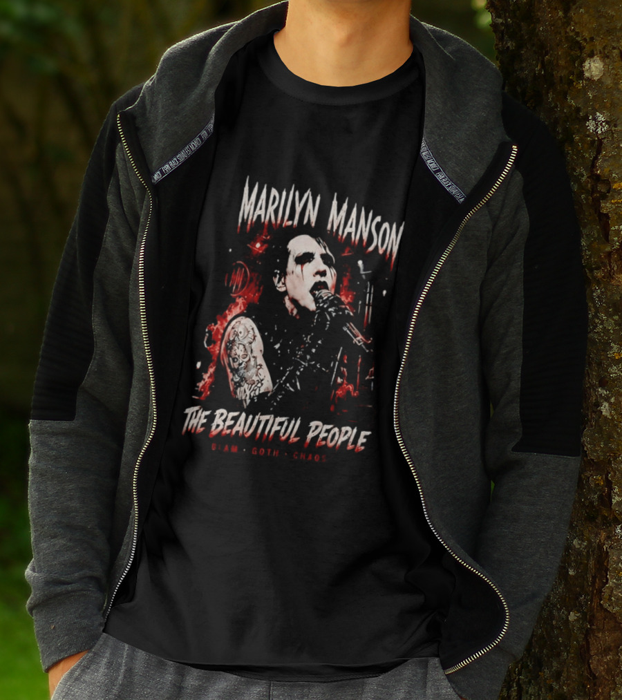 Marilyn Manson The Beautiful People Glam Goth Chaos T-Shirt