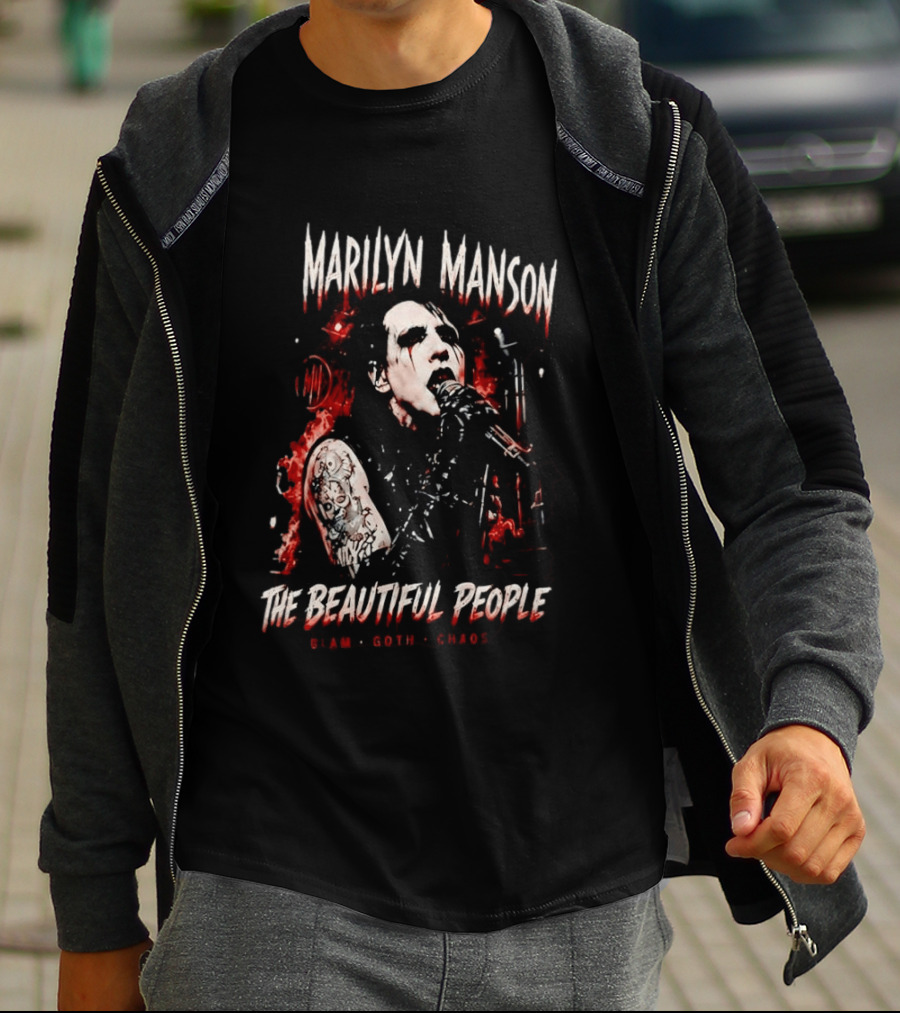 Marilyn Manson The Beautiful People Glam Goth Chaos T-Shirt