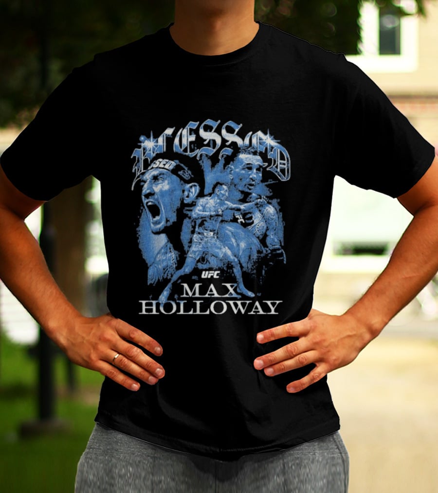Blessed Max Holloway UFC Grunge T-Shirt
