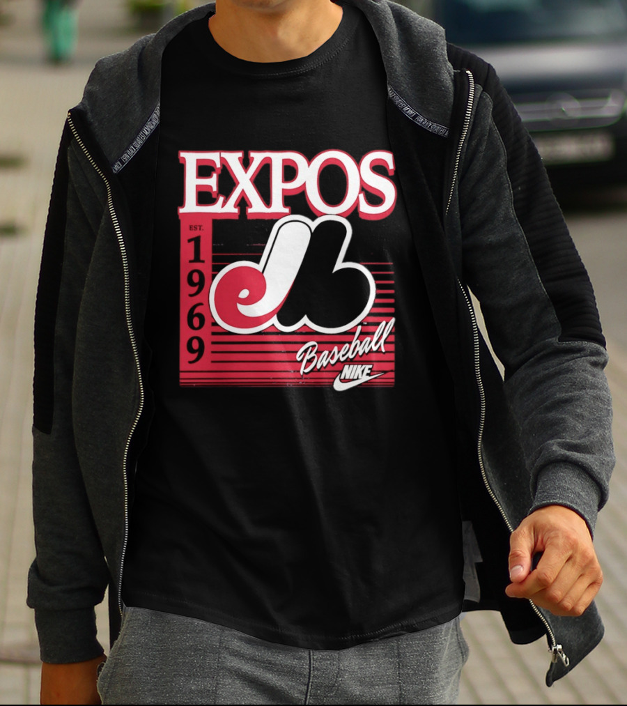 Expos Est 1969 Montreal Baseball Nike T-Shirt