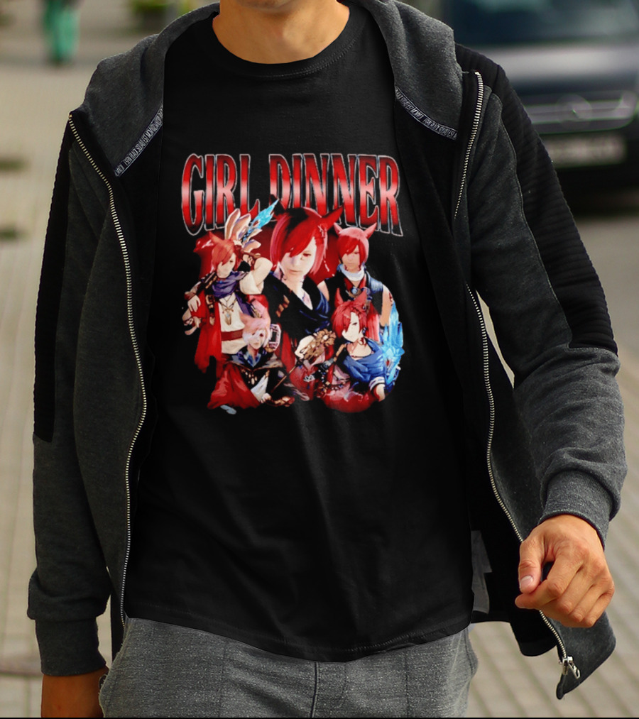 Girl Dinner Anime Character Compilation T-Shirt