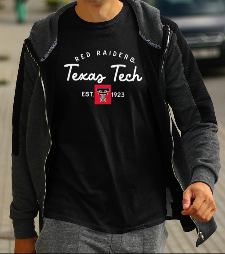 Texas Tech Red Raiders Est 1923 Block NCAA College Football T-Shirt