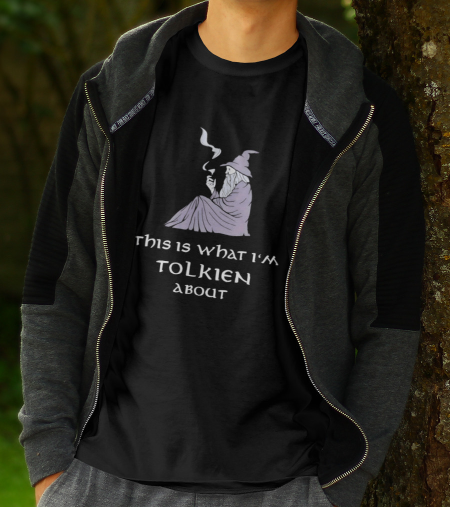 This Is What I'm Tolkien About Gandalf Smoking Pipe Fantasy Wizard T-Shirt