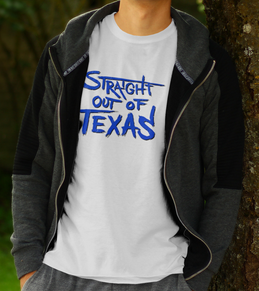 Straight Out Of Texas Bold Blue T-Shirt