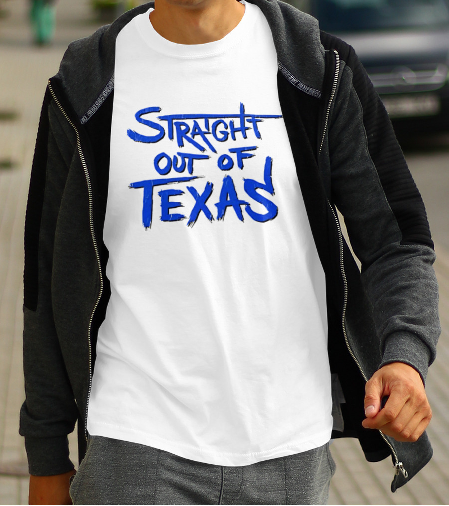 Straight Out Of Texas Bold Blue T-Shirt