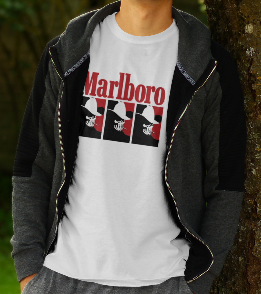 Warren Lotas Marlboro Red Triple Frame Cowboy Aesthetic T-Shirt