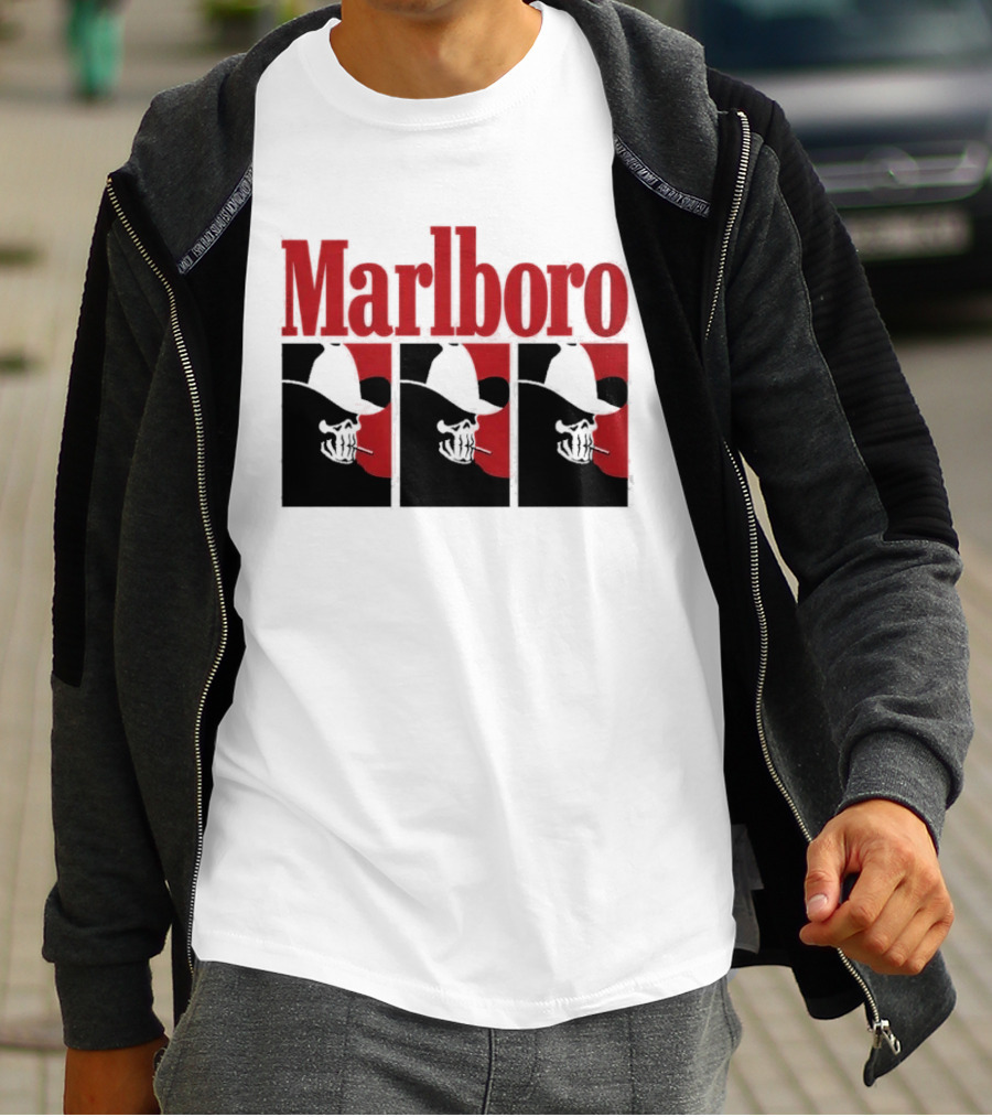 Warren Lotas Marlboro Red Triple Frame Cowboy Aesthetic T-Shirt