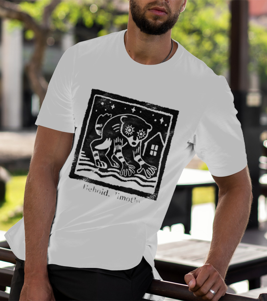 Behold Jimothy Raccoon Under Starry Night Sky T-Shirt