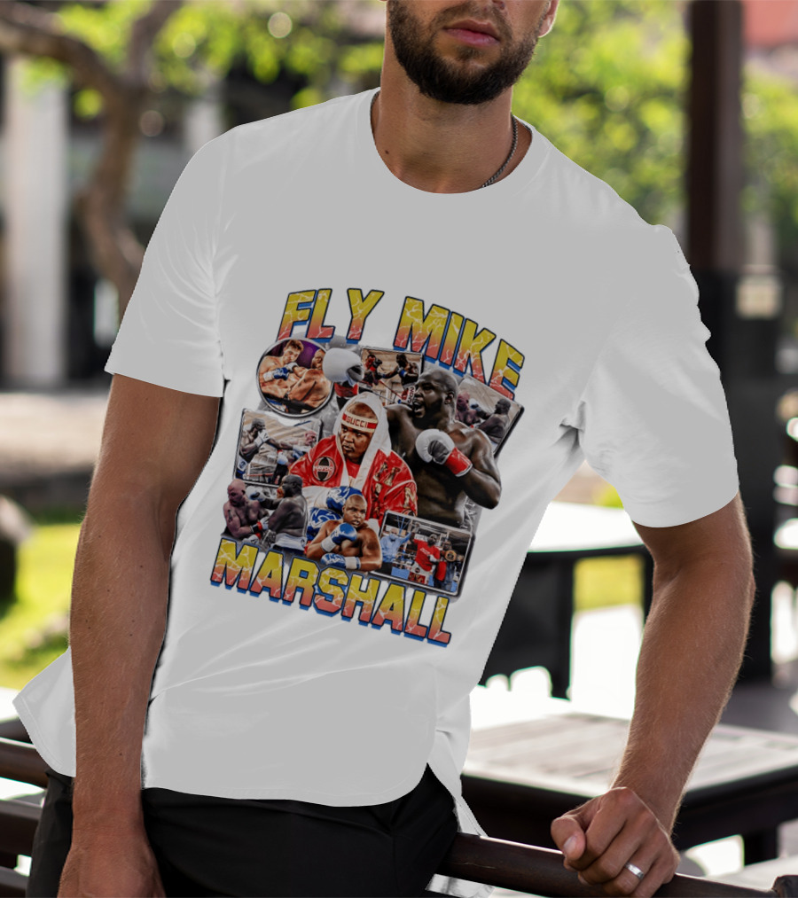 Fly Mike Marshall Boxing Heavyweight Boxer Gucci Kayo Giant Fighter Images T-Shirt