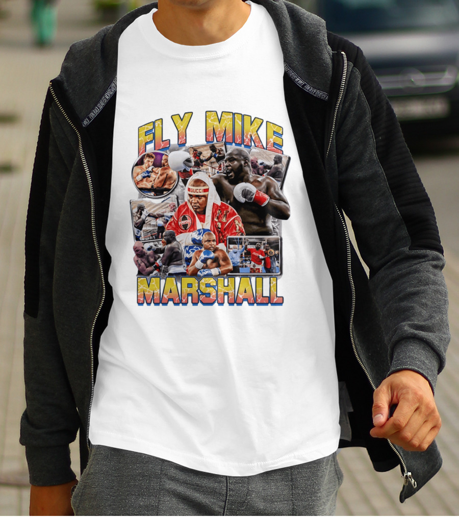 Fly Mike Marshall Boxing Heavyweight Boxer Gucci Kayo Giant Fighter Images T-Shirt
