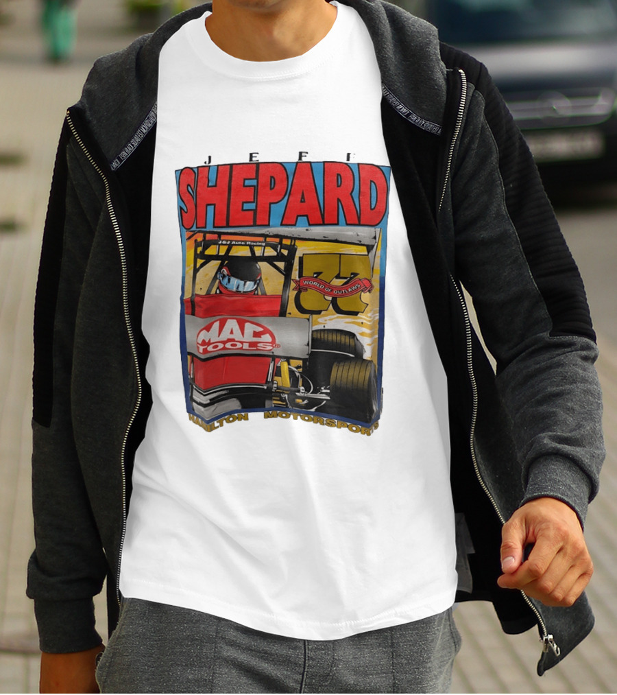 Jeff Shepard Mac Tools World Of Outlaws Racing Hamilton Motorsports T-Shirt