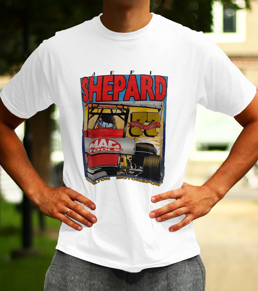 Jeff Shepard Mac Tools World Of Outlaws Racing Hamilton Motorsports T-Shirt