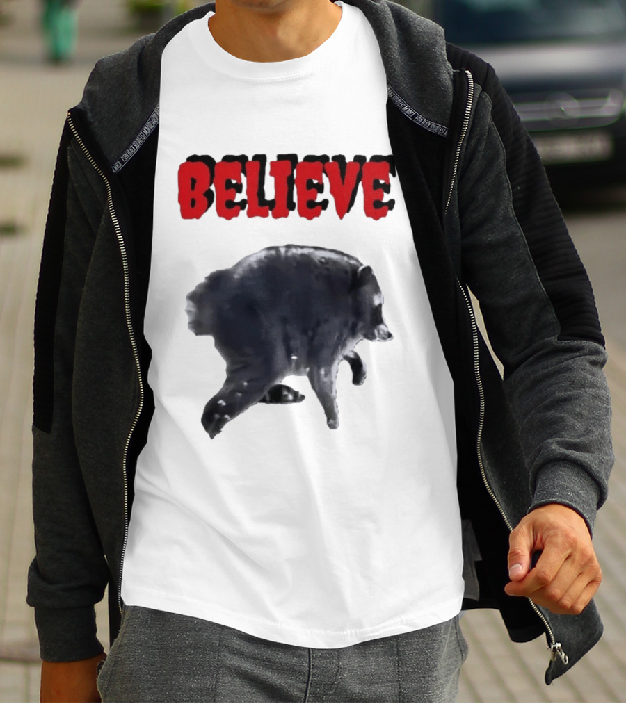 Jimothy Club Believe Raccoon T-Shirt