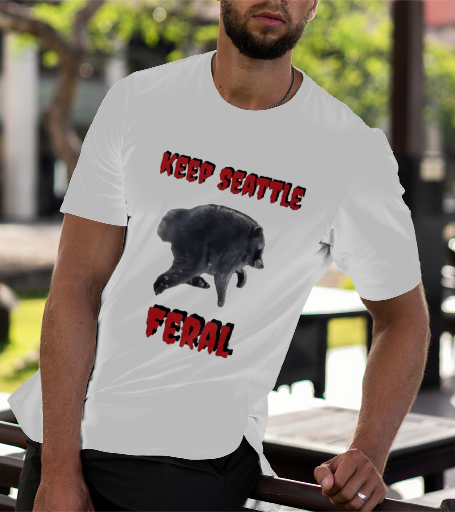 Jimothy Club Keep Seattle Feral Raccoon T-Shirt