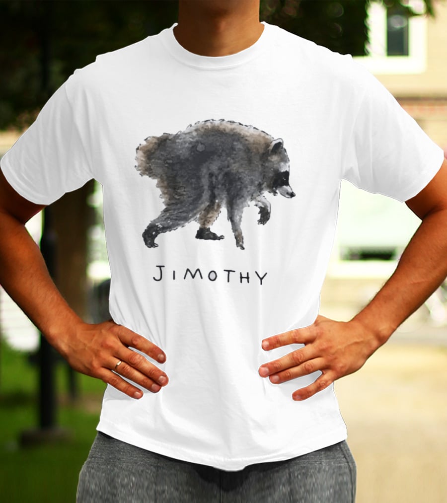 Jimothy Raccoon Viral Seattle Artwork Trend T-Shirt