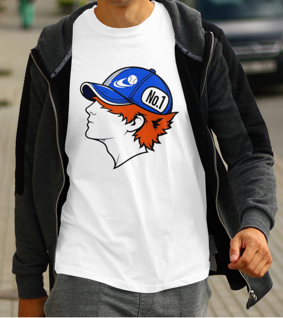 No1 Tennis Player Profile Athlete Sports Baseball Cap T-Shirt