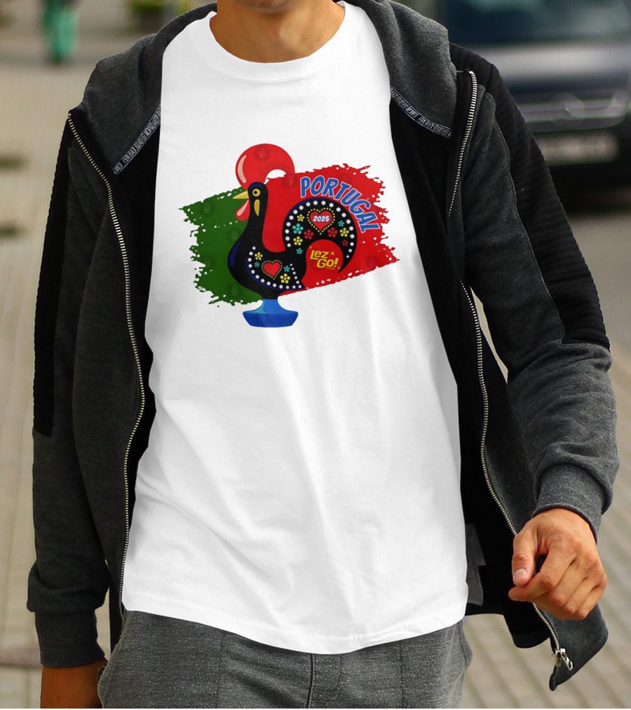 Portugal 2025 Lez Go Galo De Barcelos Rooster T-Shirt