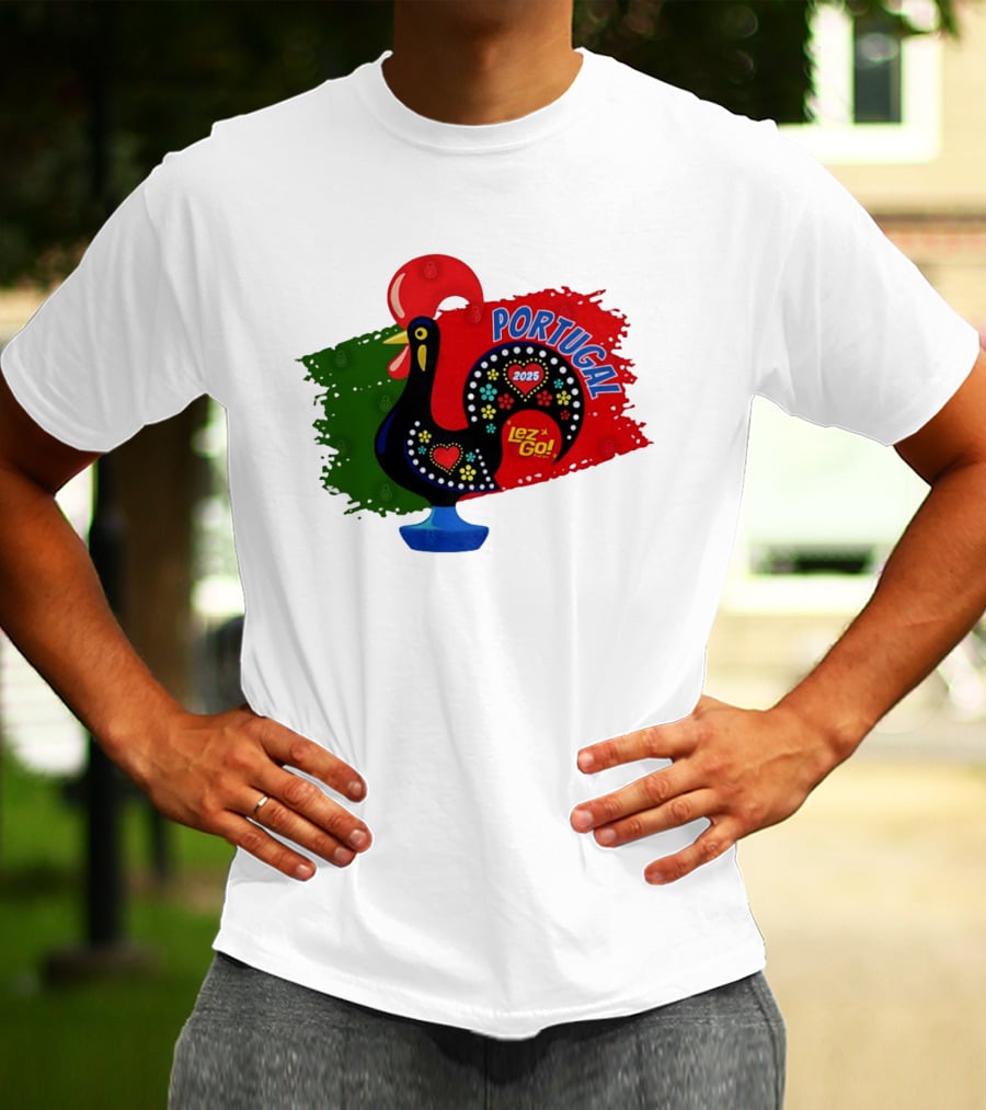 Portugal 2025 Lez Go Galo De Barcelos Rooster T-Shirt