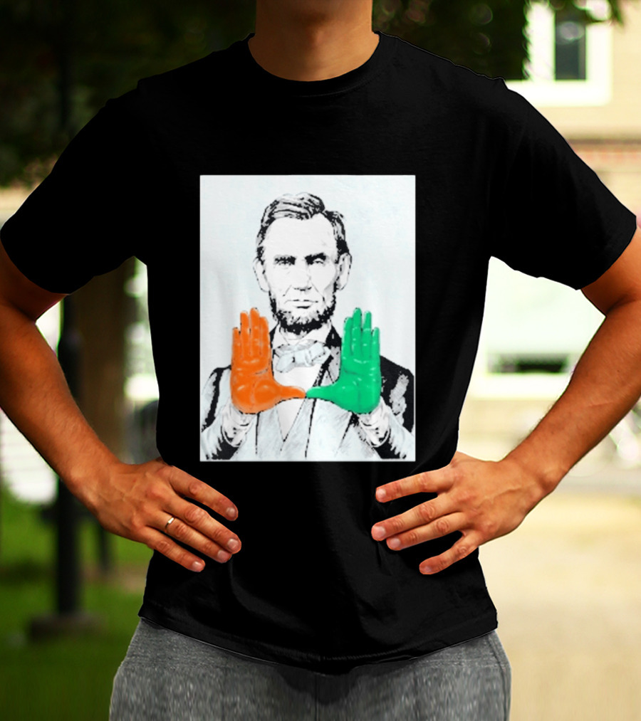 Abraham Lincoln Miami Hurricanes U Hands T-Shirt