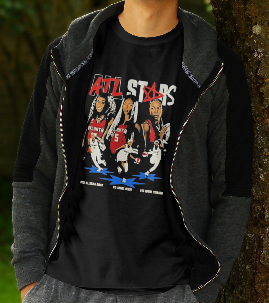 ATL All Stars Allisha Gray Angel Reese Rhyne Howard Atlanta Dream 2026 T-Shirt