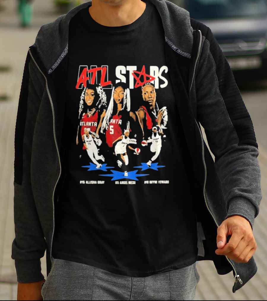 ATL All Stars Allisha Gray Angel Reese Rhyne Howard Atlanta Dream 2026 T-Shirt