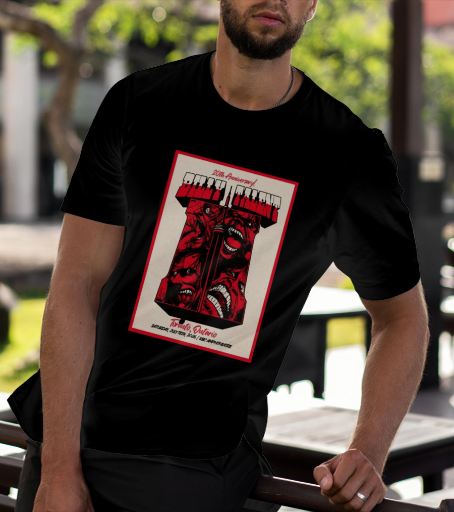 Billy Talent 20th Anniversary Toronto Ontario July 18 2026 T-Shirt