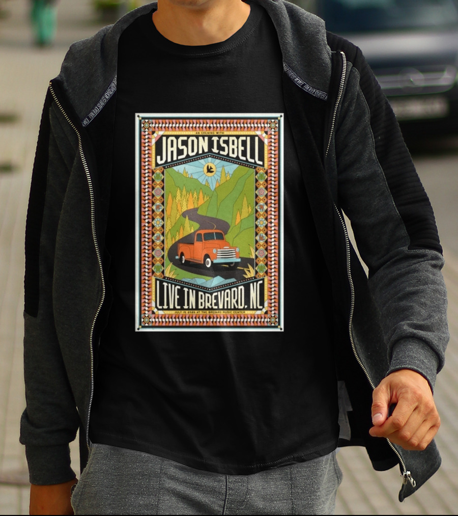 An Evening With Jason Isbell Live In Brevard NC July 19 2026 Brevard Music Center Tour T-Shirt
