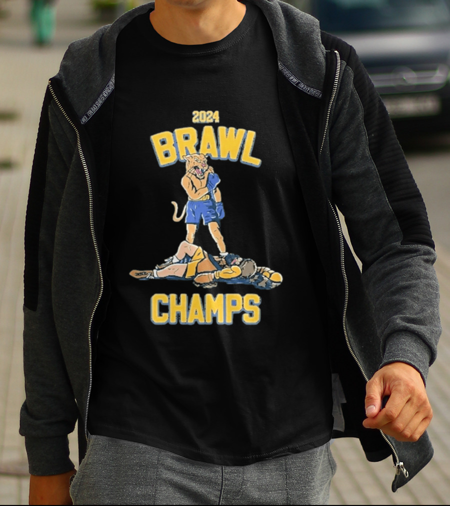 2024 Brawl Champs Boxing Cat Victory T-Shirt
