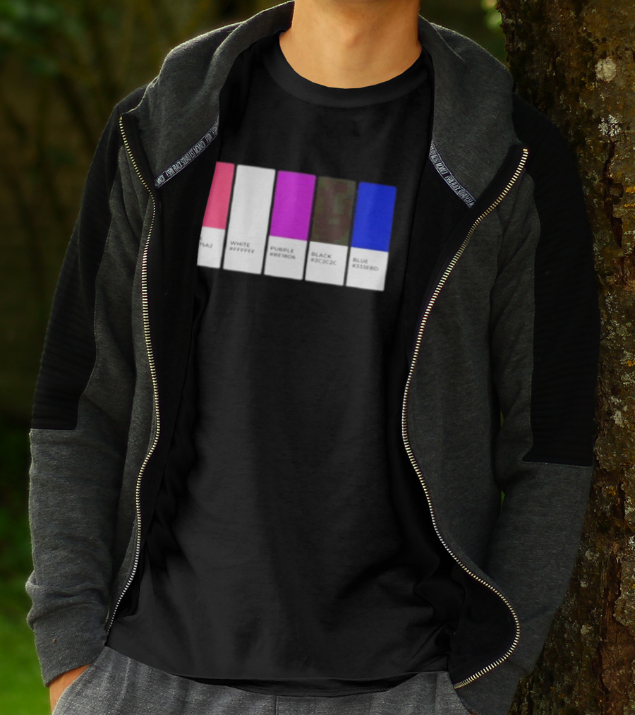 Pink #FF79A2 White #FFFFFF Purple #BE18D6 Black #2C2C2C Blue #3358ED T-Shirt