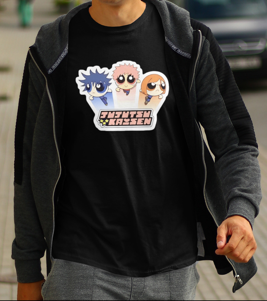 Jujutsu Kaisen Powerpuff Inspired Characters T-Shirt