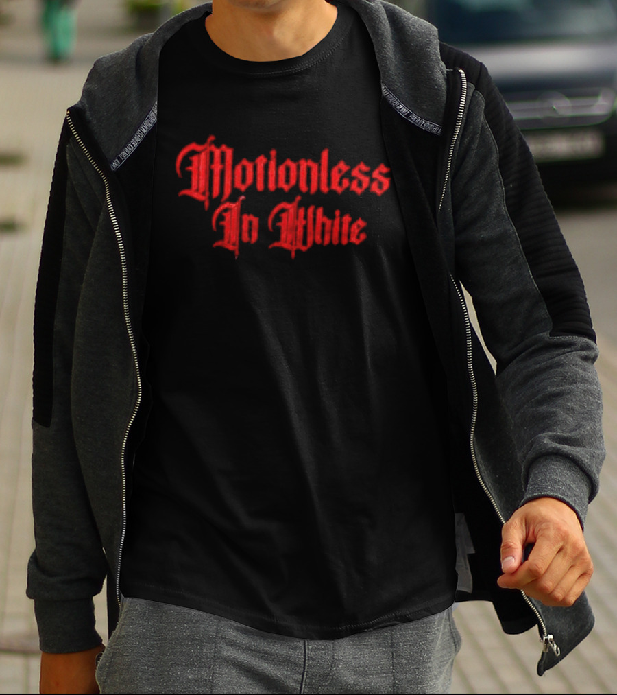 Motionless In White Band Metalcore Red Gothic T-Shirt