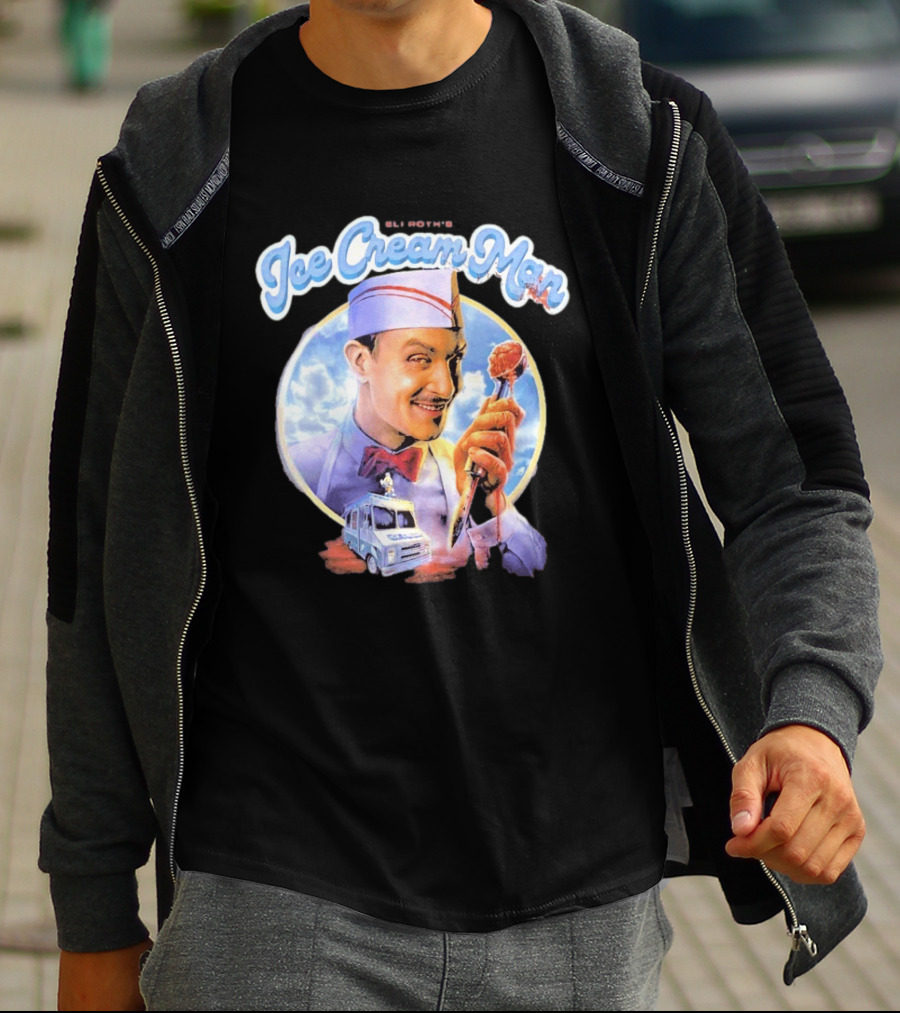 Eli Roth Ice Cream Man Vintage Horror Movie T-Shirt