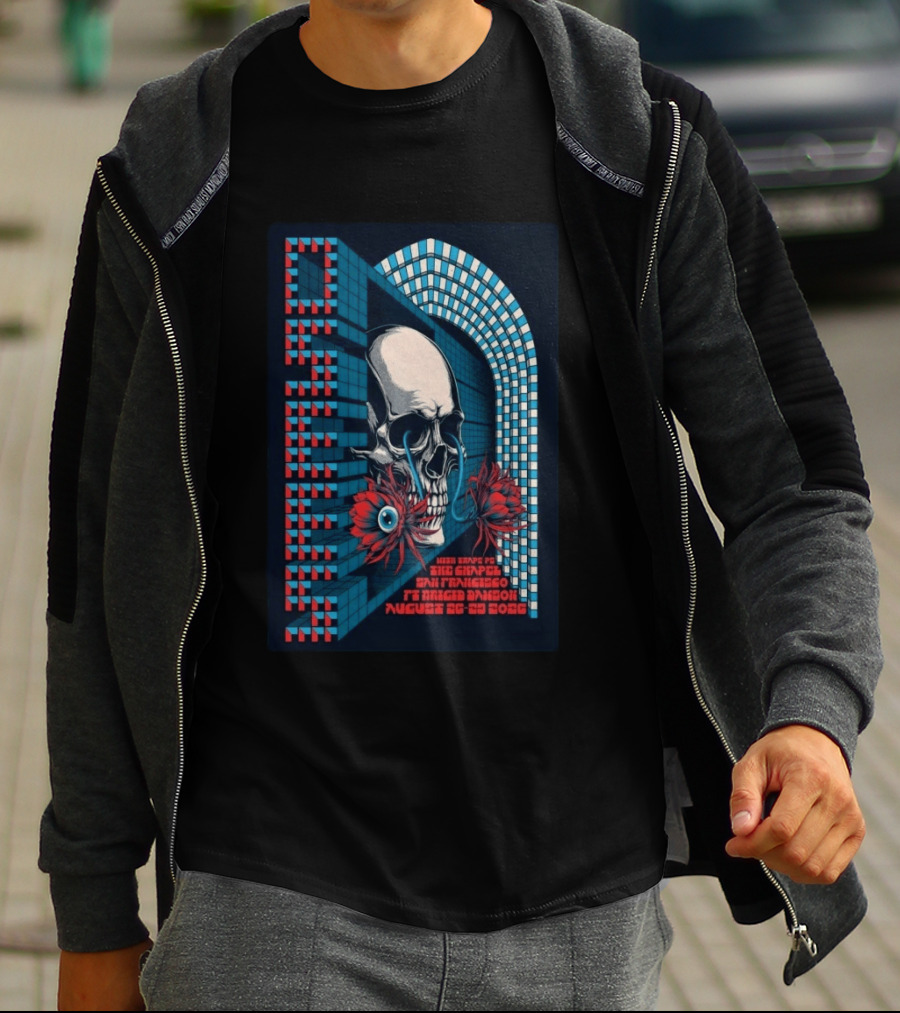 Osees Skull And Flowers August 26 29 2026 San Francisco Tour T-Shirt