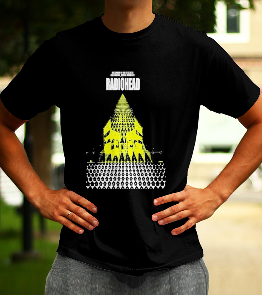 Radiohead Berlin 2025 Tour Dates Uber Arena Germany December 8 9 11 12 T-Shirt