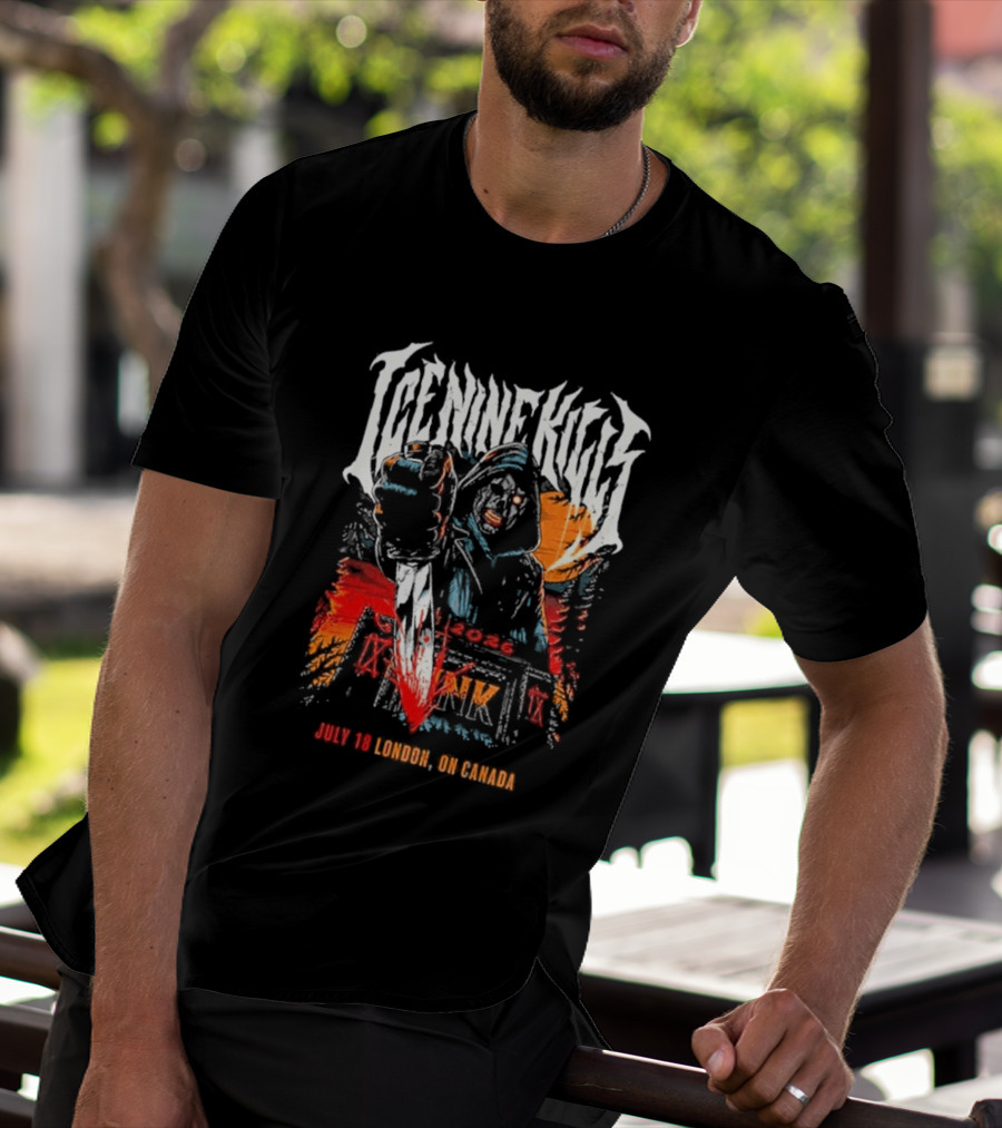 Ice Nine Kills London On Canada 2026 Exclusive On July 18 2026 At Harris Park T-Shirt