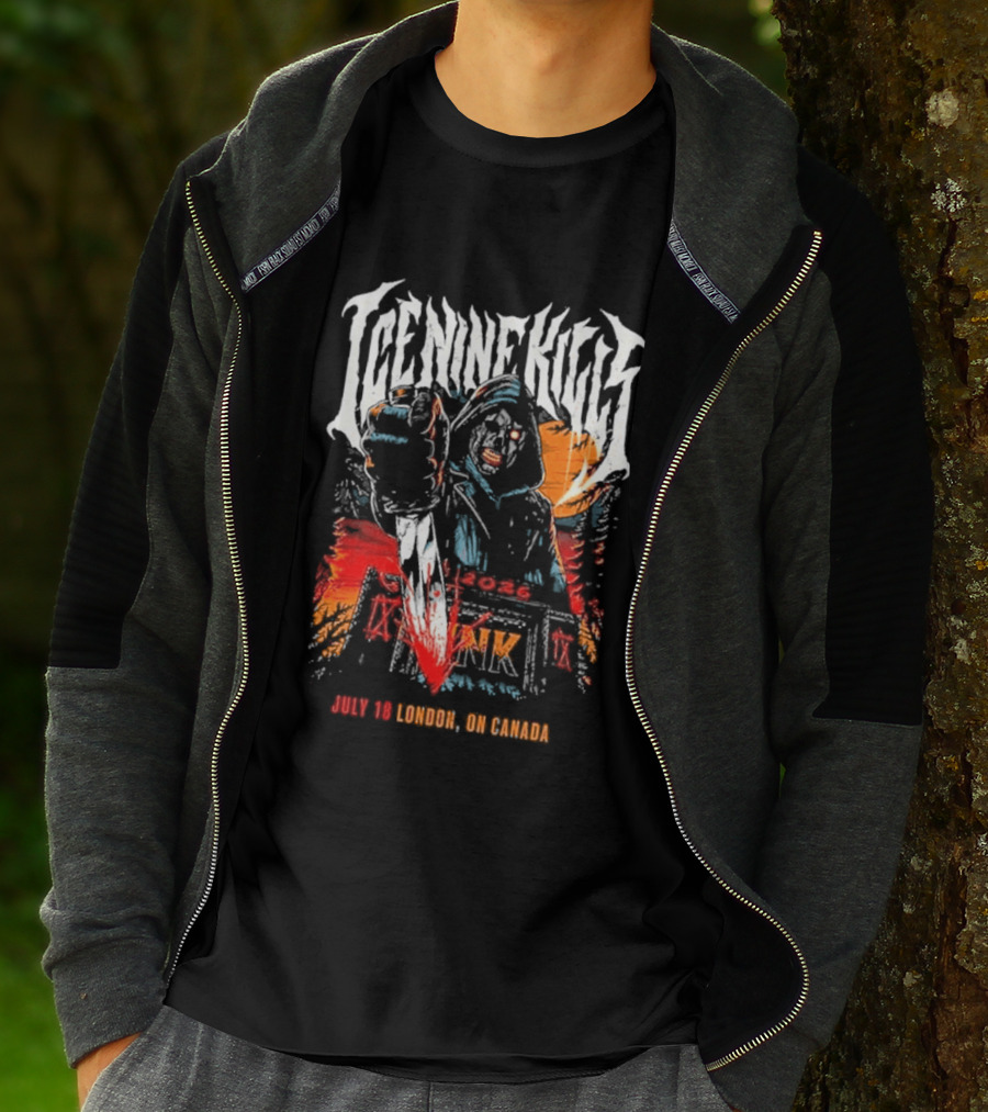 Ice Nine Kills London On Canada 2026 Exclusive On July 18 2026 At Harris Park T-Shirt