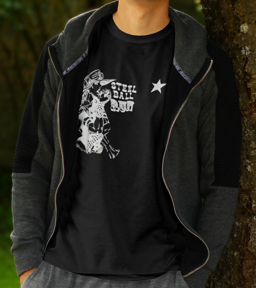 Steel Ball Run Gyro Zeppeli JoJo's Bizarre Adventure Star T-Shirt